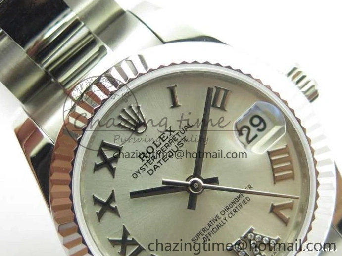 0104 Datejust 31mm 278271 SS BP Maker Best Edition Silver Roman Dial on Oyster Bracelet Trendy 2746